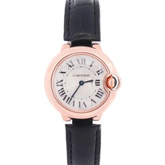 Cartier Ballon Bleu de Rose Gold 28.6mm Silver Dial Watch Ref# W6900256