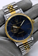 Excellent Maserati Automatic Blue Dial Dual Tone Band Analog Men’s Wrist Watch