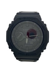 CASIO G SHOCK Quartz Watch Digital Analog Rubber BLK BLK GA 2100 1A1JF