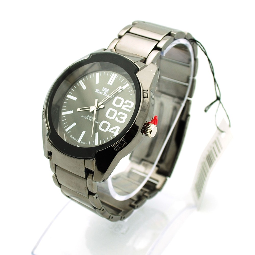 Mark Maimer Gunmetal Alloy Stainless Steel New Mens Designer Dress Wrist Watch