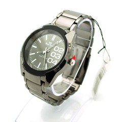 Mark Maimer Gunmetal Alloy Stainless Steel New Mens Designer Dress Wrist Watch