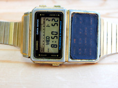 Vintage Casio Data Bank Calculator Alarm Digital Watch DBC-600G module 563 JAPAN