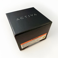 Activa Wristwatch Orange Skeleton Dial White Case & Band Tonneau Analog in Box
