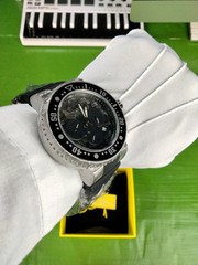 Invicta Pro Diver 48617 Men’s Watch 52mm Black Silver Chronograph Silicone Strap