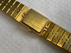Vtg Quemex Automatic Mens Wrist Watch 6.5″ Band Fold Over Clasp Timepiece *RUNS*