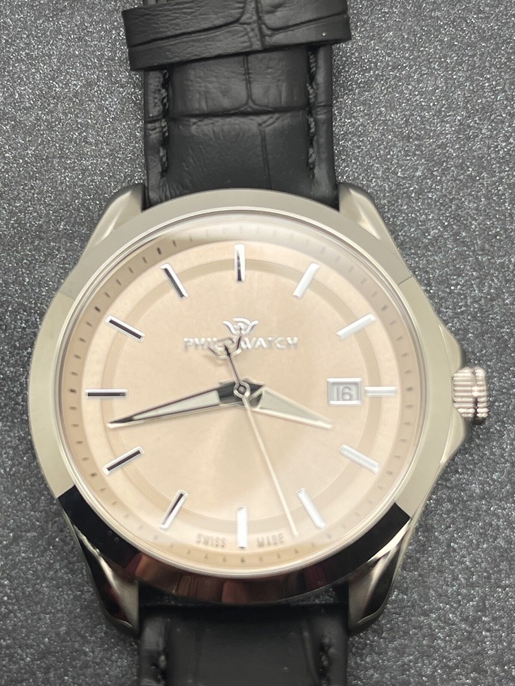 Mens Philip Watch. Swiss Made Modelo 16802. 100ATM. 3 Jewels.