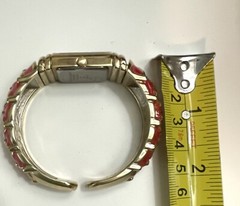 GOSSIP Bracelet Watches Gold Tone Red Blue GSP484 & GSP488 NEED BATTERIES