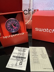 NEW🚨 Swatch BLUE TASTE Solar Spectrum SO27B111 Big Bold 47mm Watch