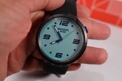 NEW LIMITED SWISS SWATCH BIG BOLD SO27B121 FUTURISTIC GREY GLOW 47MM WATCH GREEN