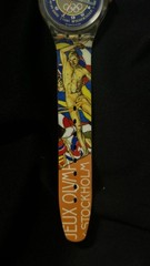 Swatch Automatic Watch 23 Jewels 1994 Olympic Games Stockholm 1912 Swiss NIP