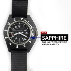 MILITARY WATCH AVIATION MARATHON NAVIGATOR DATE, 2nd Timezone, NEWEST SAPPHIRE