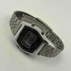 Vintage Citizen Seven Chronograph Alarm Silver-tone Digital Watch New Battery
