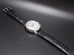 N MINT Zeppelin 100th Years 7680-1 Chronograph Alarm Qz 43mm Mens Watch JAPAN