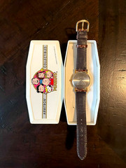 Armitron Peanuts Snoopy Collectible 45th Anniversary Gold Embossed Dial Watch