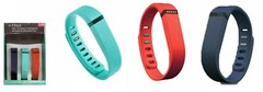 FITBIT FLEX ACCESSORY WRISTBANDS/BRACELETS SET OF 3 NAVY/AQUA/RED BNIB