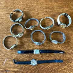 Wrist Watches Lot of 10 Variety Of Styles And Brands Vintage Untested Men Women