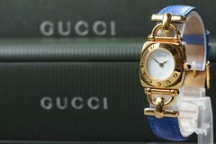 GUCCI Horsebit 6300L White Dial Quartz Vintage Womens Watch MINT w/ Box Japan