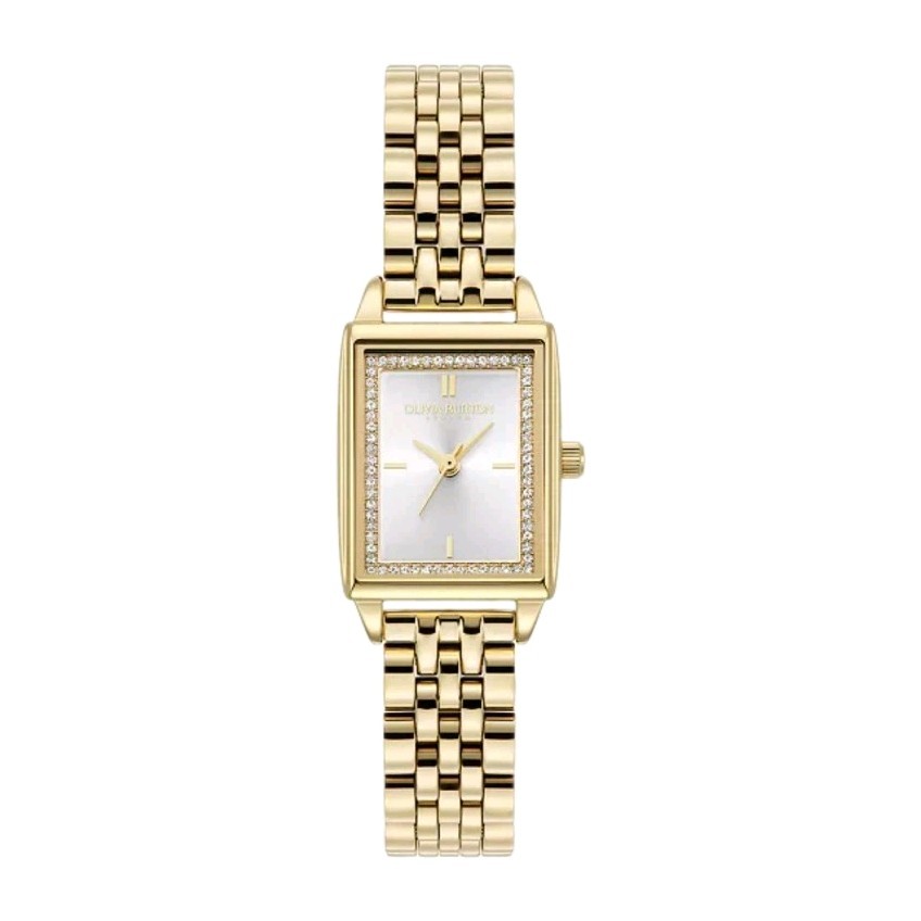 Olivia Burton Townhouse Quartz Gold-Tone Stainless Bracelet Rectangular Watch