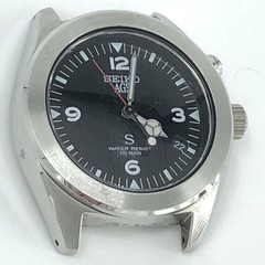 Seiko 5M22-6C30 Kinetic Men’s Watch Black Made in Japan 075865
