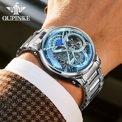 Automatic Mechanical Watch Waterproof Luxury Dial Men’s Men Strap