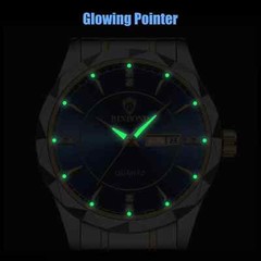 Share Waterproof Men Watch Stainless Steel Quartz Luminous Classic Business Wris