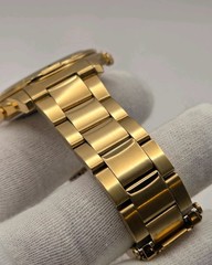 1991 Seiko Chronograph Alarm Gold Tone Mens Quartz Watch 7T32-6M59 – New Battery