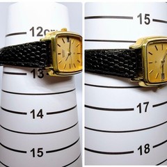 SEIKO 3422-5020 Unisex Quartz Watch Champagne Gold Dial 22mm Wrist 12.5-16cm