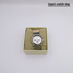 ORIENT Mako RN-TX0203S White Panda Solar Chronograph Men’s Watch New in Box