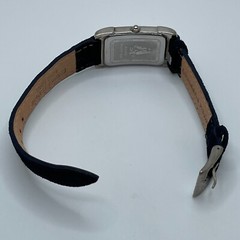 Hush Puppies Watch Womens 18mm Silver Tone Case Blue Leather Band Quartz