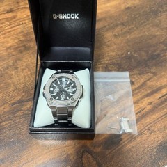 [Used] CASIO G-SHOCK G-STEEL Tough Solar Ana-Digi SS Band Box Link – From JAPAN
