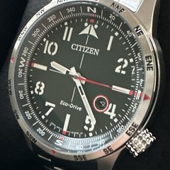 CITIZEN Eco-Drive AVION Stainless Steel Men’s Watch BM7551-50X X NEW MSRP $325
