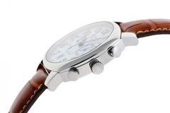Longines Spirit Chronograph Auto Watch Cal L6513 L27054 White Dial SS