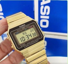 Casio A700WG-9A Vintage Series Gold Tone Stainless Steel Bracelet Digital Watch