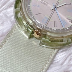 SWATCH POP Nine pm Watch Working Vintage Late 1990s Y2K POP Series Green
