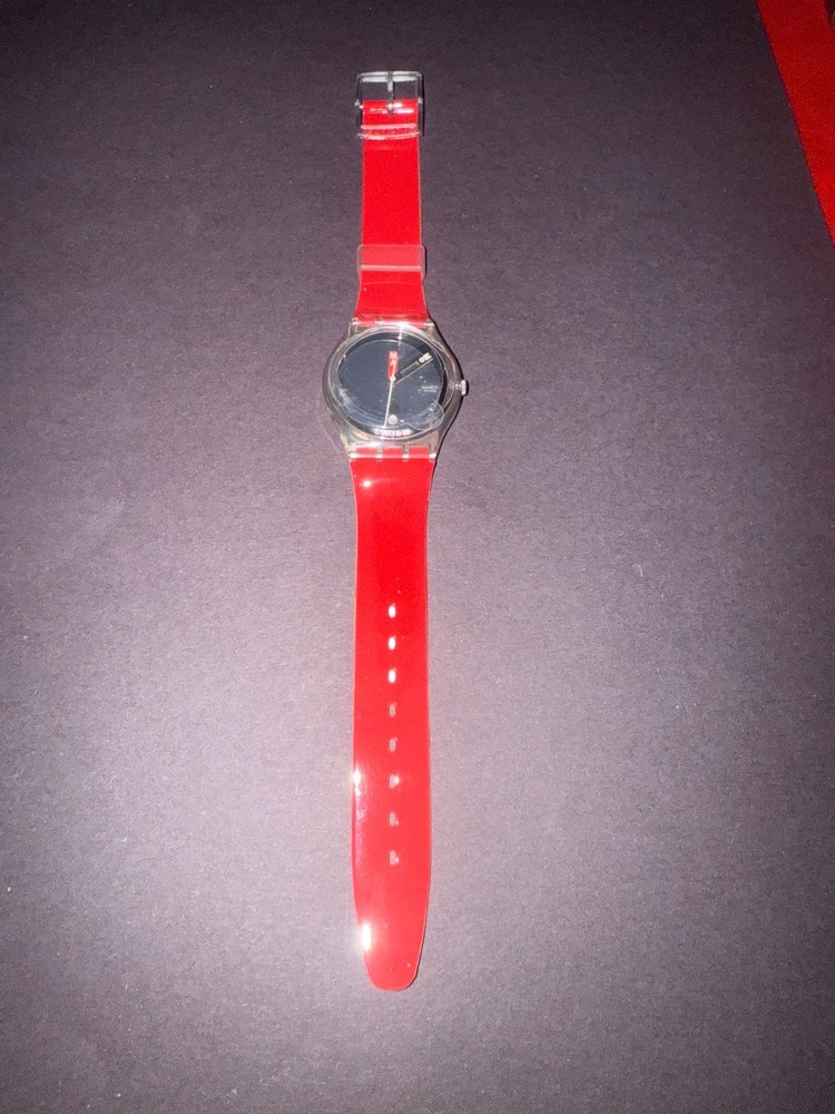 NEW Swatch Watch MOMA RED GZ406D Limited Edition 2000 Original paper @RARE@