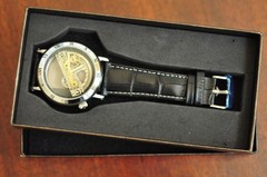 Forsining Automatic Skeleton Watch 41 mm Case Leather Band – New in Box