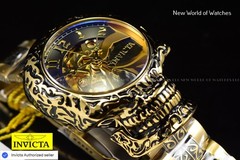 Invicta Women’s Artist Skeleton Black Dial 42mm White Silicone Band Watch