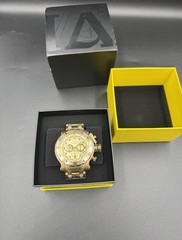 INVICTA 52MN CHONOGRAPH GOLD 49226 Brand New In Box 100M Flame Fusion Crystal JP