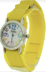 Reflex Childrens Yellow Fabric Strap Watch KID-0077