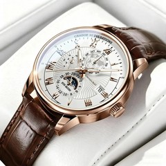 2026 New Luxury Men’s Sport Watch Fashion Top Waterproof Luminous Leather