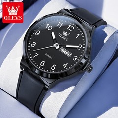 OLEVS Quartz Watch Luminous Wristwatch Silicone Band for Students Teens