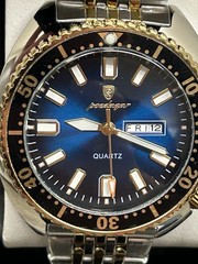 Poedagar 682 Men’s Watch (Stunning Blue/ Gold and Black Highlights)