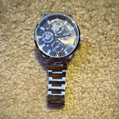 57152-IRON MAN STYLE SILVER/BLACK 48MM