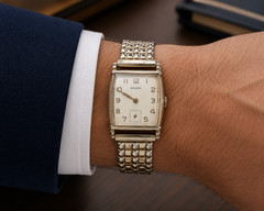 Vintage 1940s Gruen Curved Art Deco Tank Watch – 10K Gold Filled Manual Wind