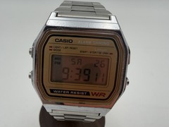CASIO A158WE Men’s Quartz Analog Digital Watch Stainless Steel