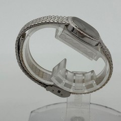 Cyma Ladies Quartz Wristwatch Silver Stone Bracelet Japan New Battery 073021