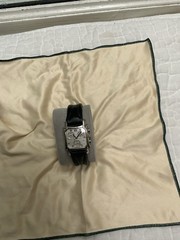 Hamilton Lloyd 6317 Quartz Chronograph Silver Dial Watch Runs Needs Repair 33mm