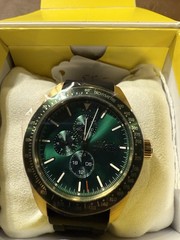 Invicta Aviator Nomad Men’s Watch – 45mm,Black/ Green Dial (49077)