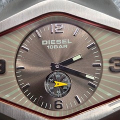 MISSING BAND Diesel Y2K watch DZ 4072 STANLESS STEEL