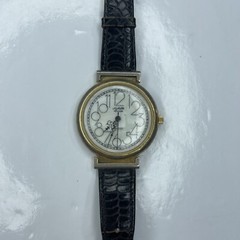 A Michelle Louise Hong Kong Mother Pearl Croc Leather Ladies Stainless Untested